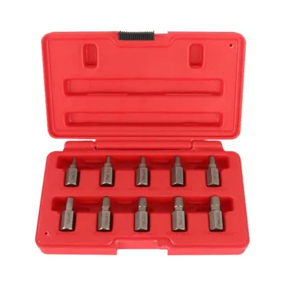 10PC Multi-Spline Screw Extractor Set