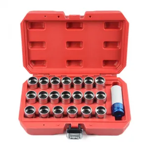 21PC Wheel Locking Nut Key Kit